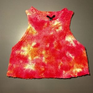 Cute tie dye Crop top size large